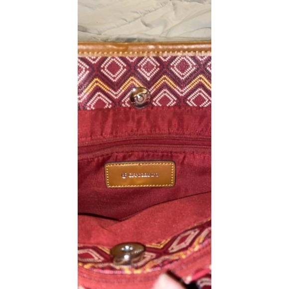 Giani Bernini Red Brown Handbag Tote Purse Shoulder NWOT BOGO - Picture 9 of 10